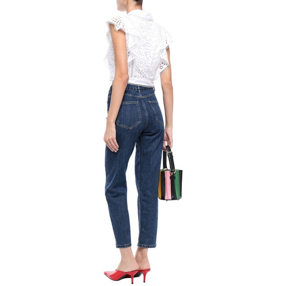 Alice + Olivia Cavan Embroidered Lace Top - Picture 4 of 5